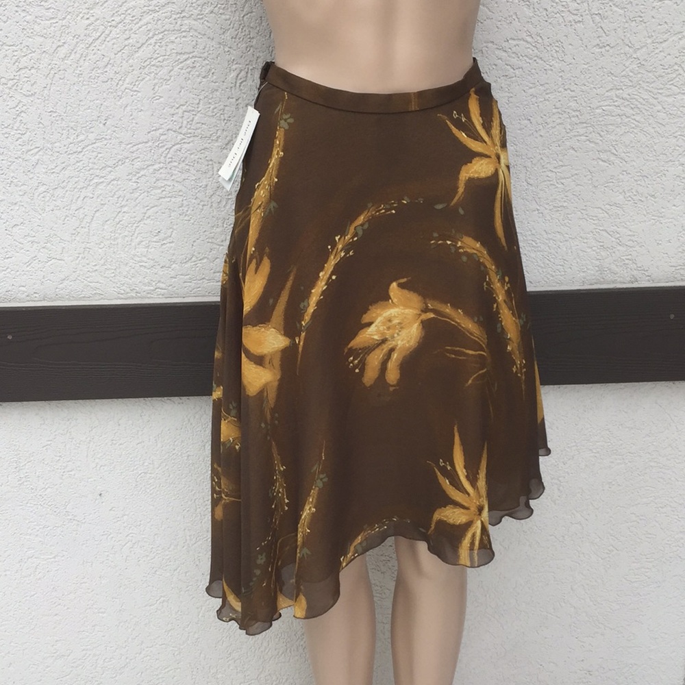 Due per Due silk skirt 2P floral